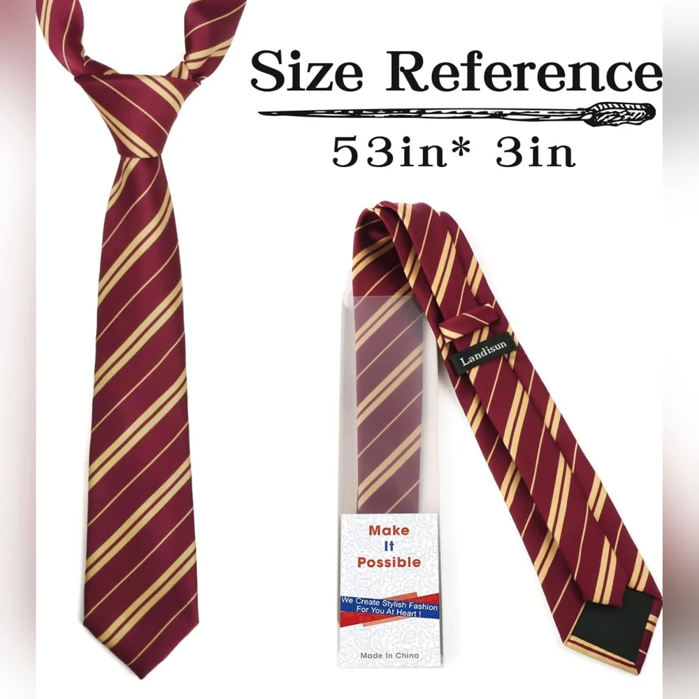 Landisun Cosplay Tie Kid Tie Costume Tie Halloween Satin Toy Tie